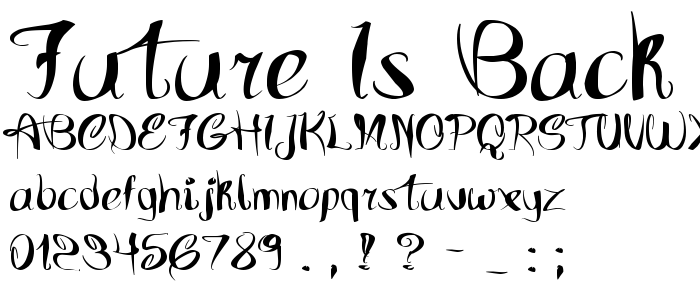 Future is back font